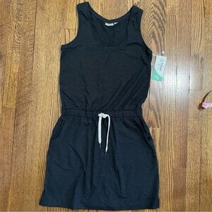 Zella Utility Athletic Tank Dress Cinch Waist Gray Size XS, NWT